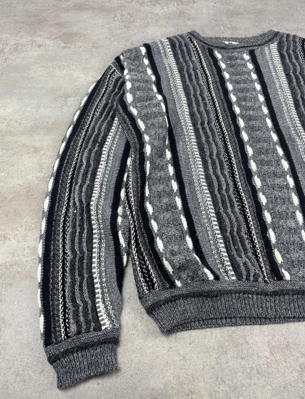 Coogi style sweater | Black Gray White | Size XL - Very good condition – photo 2